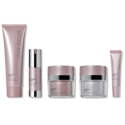 TimeWise Repair® Volu-Firm® Fragrance-Free Cruelty-Free Skincare Set - Gentle Foaming Cleanser, Skin Repair Serum, Eye Brightening Cream, Day Cream, None Animal Testing Formula