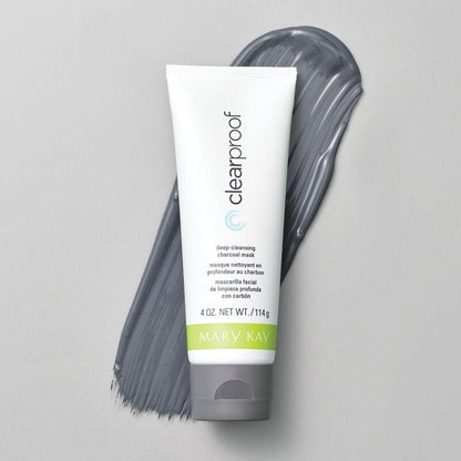 Unisex Gentle Deep-Cleaning Clay Mask - Activated Charcoal, Kaolin & Bentonite Clays, Honeysuckle & Navy Bean Extracts, Peppermint & Rosemary, Pore Cleansing for Smoother Skin, Non-Toxic Dirt Removal Charcoal Mask, Single Item