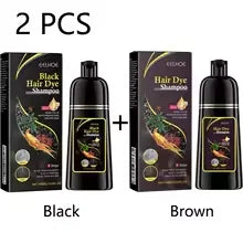 500ml Eelhoe Black Hair Shampoo Repair Dry Damaged Hair Clean Nourish Polygonum Multiflorum Thunb Natural Herbal Quick Hair Dye