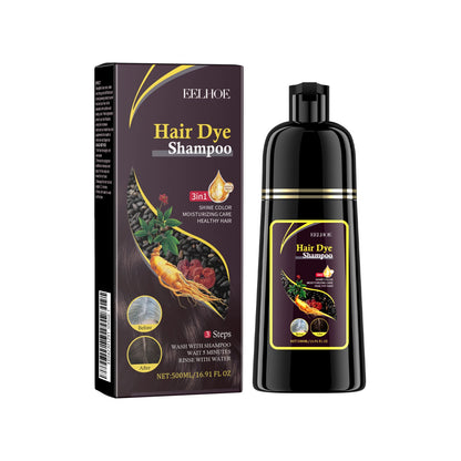 500ml Eelhoe Black Hair Shampoo Repair Dry Damaged Hair Clean Nourish Polygonum Multiflorum Thunb Natural Herbal Quick Hair Dye