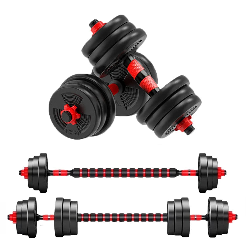 5–44lbs Adjustable Dumbbell & Barbell Set for Home Gym Training