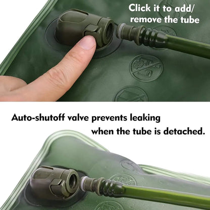 2L Hydration Bladder – Leakproof Water Reservoir for Hiking Backpack