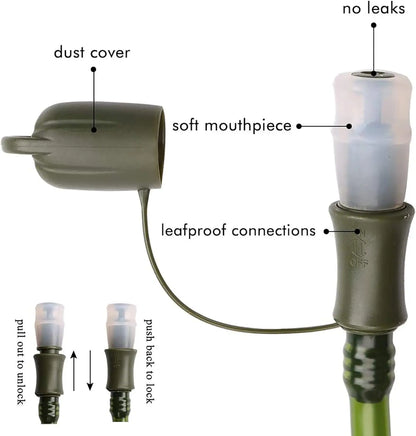 2L Hydration Bladder – Leakproof Water Reservoir for Hiking Backpack