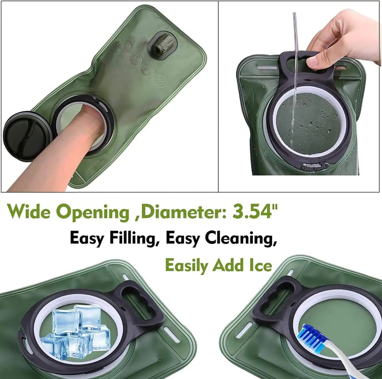 2L Hydration Bladder – Leakproof Water Reservoir for Hiking Backpack