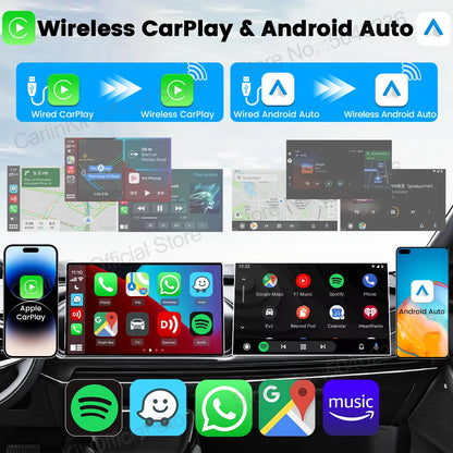 CarlinKit 5.0 Wireless Adapter Mini Ultra Wireless Android Auto & CarPlay USB Dongle For Car Upgrade WiFi Bluetooth Auto Connect