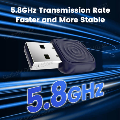 CarlinKit 5.0 Wireless Adapter Mini Ultra Wireless Android Auto & CarPlay USB Dongle For Car Upgrade WiFi Bluetooth Auto Connect