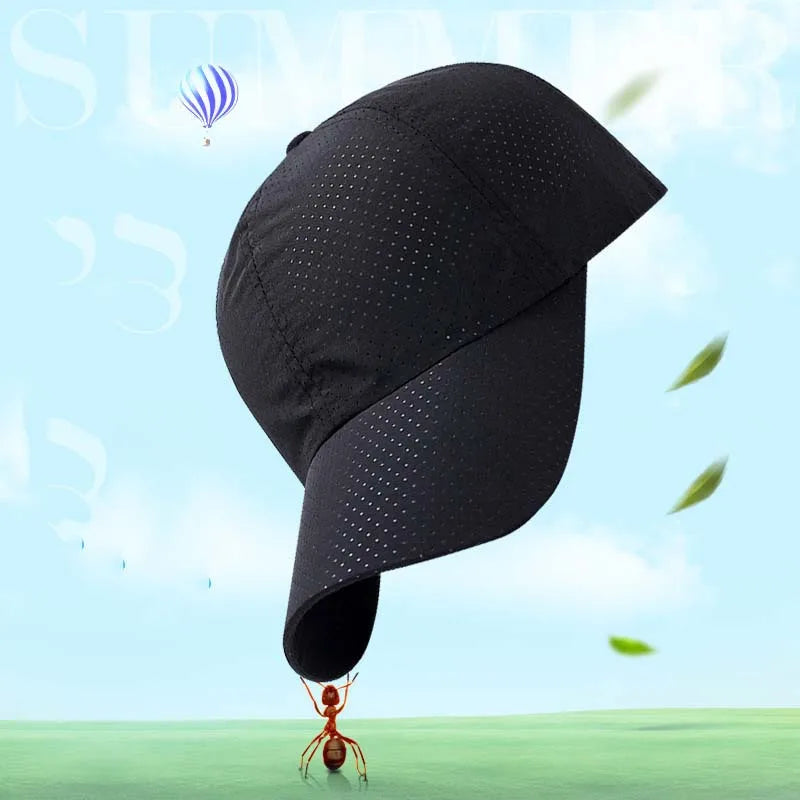 Breathable Baseball Cap Solid Thin Mesh Portable Quick Dry Sun Hat For Women Men Golf Caps Tennis Running Hiking Camping