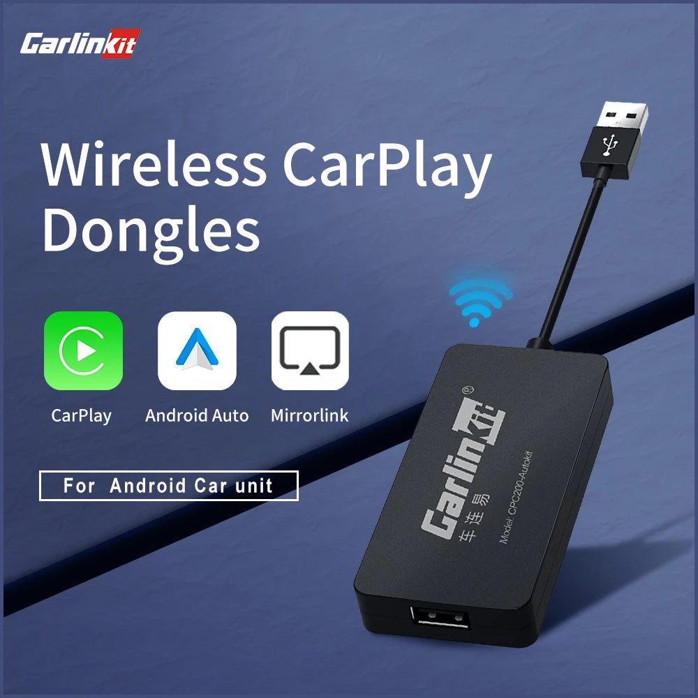 CarlinKit USB Wired/Wireless CarPlay Dongle Wired/Wireless Android Auto AI Box Mirrorlink BT Auto Connect For Android Car Radio