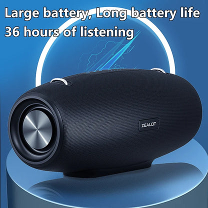 Zealot S67 Wireless Speaker – Waterproof Outdoor Bluetooth Speaker with Deep Bass & 40H Playtime