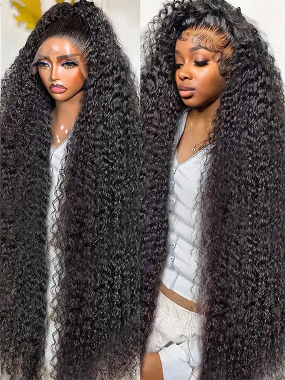 250% Density Water Curly Human Hair Wig – HD Lace Frontal (360/13x4/13x6)