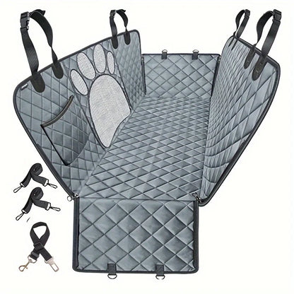 Dog Seat Cover, Pet Dog Seat Cover, Hammock Heavy Duty Scratch Resistant Anti Slip Durable Soft Pet Rear Seat Cover for Cars, Tr