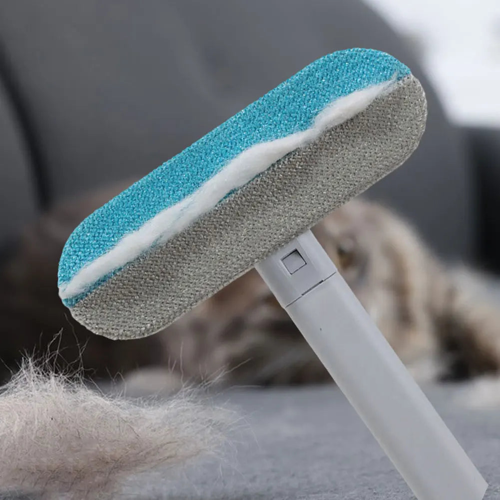 3-in-1 Pet Hair Remover Brush – Long Handle Fur & Window Cleaning Tool