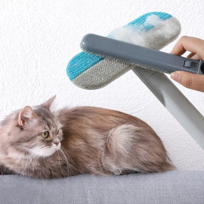 3-in-1 Pet Hair Remover Brush – Long Handle Fur & Window Cleaning Tool