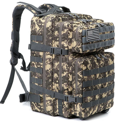 45L Tactical Backpack Large Capacity Outdoor Rucksack 3 Day Fitness Hiking Bag Hiking Camping Gear Backpacks