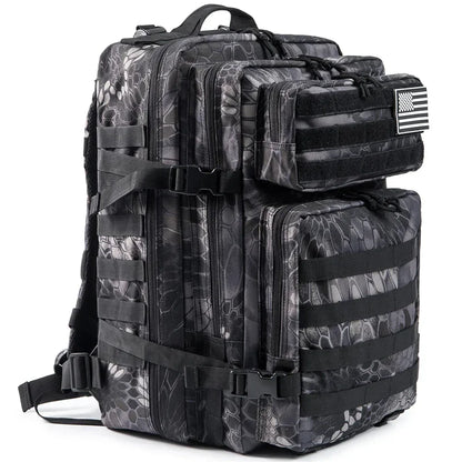 45L Tactical Backpack Large Capacity Outdoor Rucksack 3 Day Fitness Hiking Bag Hiking Camping Gear Backpacks
