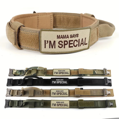 Military Large Dog Harness Collar Leash Bags Patches Set Pet Malinois Training Vests Tactical Dogs Harnesses Accessories