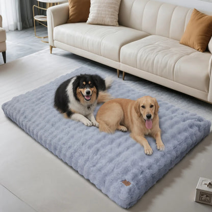 Ultra Plush Dog Bed Soft Pet Cushion Large Dog Crate Puppy Mattress Washable Mat
