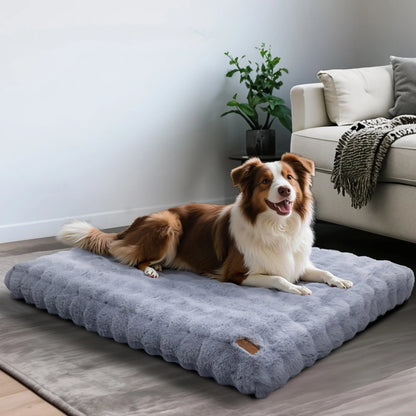 Ultra Plush Dog Bed Soft Pet Cushion Large Dog Crate Puppy Mattress Washable Mat