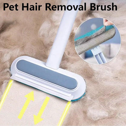 3-in-1 Pet Hair Remover Brush – Long Handle Fur & Window Cleaning Tool