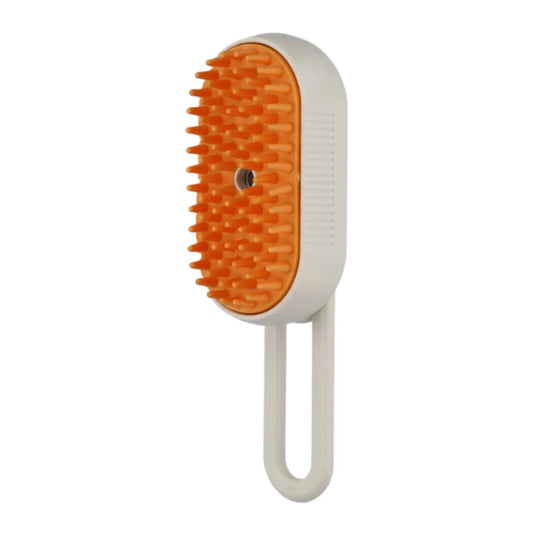 3-in-1 Steam Pet Brush – Electric Spray Grooming Comb (USB Rechargeable)