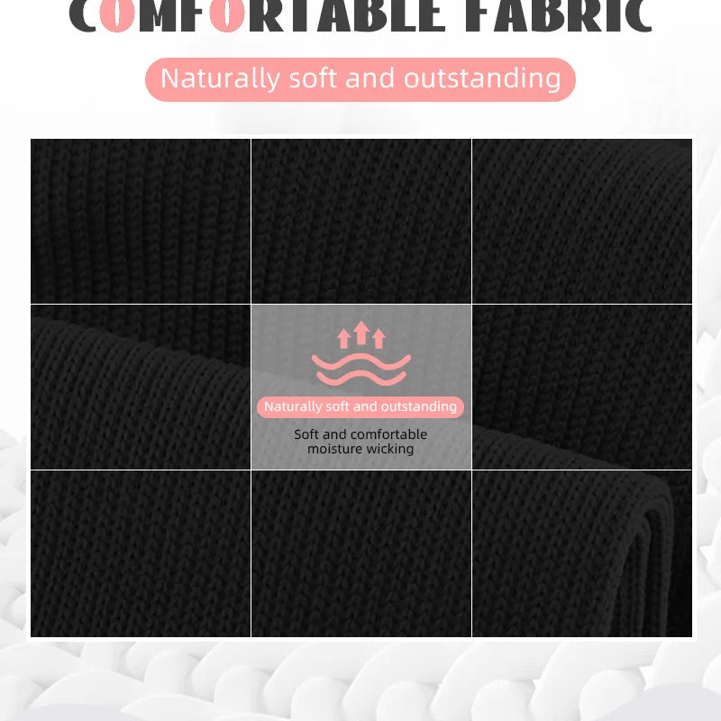 6 pairs copper fiber compression socks for men and women for running and traveling for nurses and pregnant women mid-calf design