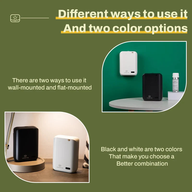 600m³ Bluetooth Aroma Diffuser Flat Lay Wall Hanging Perfume Fragrance Diffuser Home Flavoring Air Freshener Air Purifier Namste