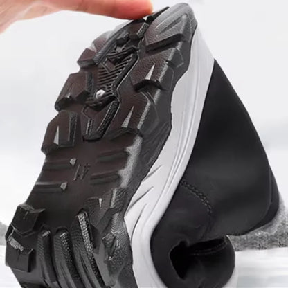 Woman's Waterproof Winter Boots Outdoor Warm Casual Cotton Ankle Boots with Chunky Sole Anti-Slip Wear-Resistant Unisex Shoes