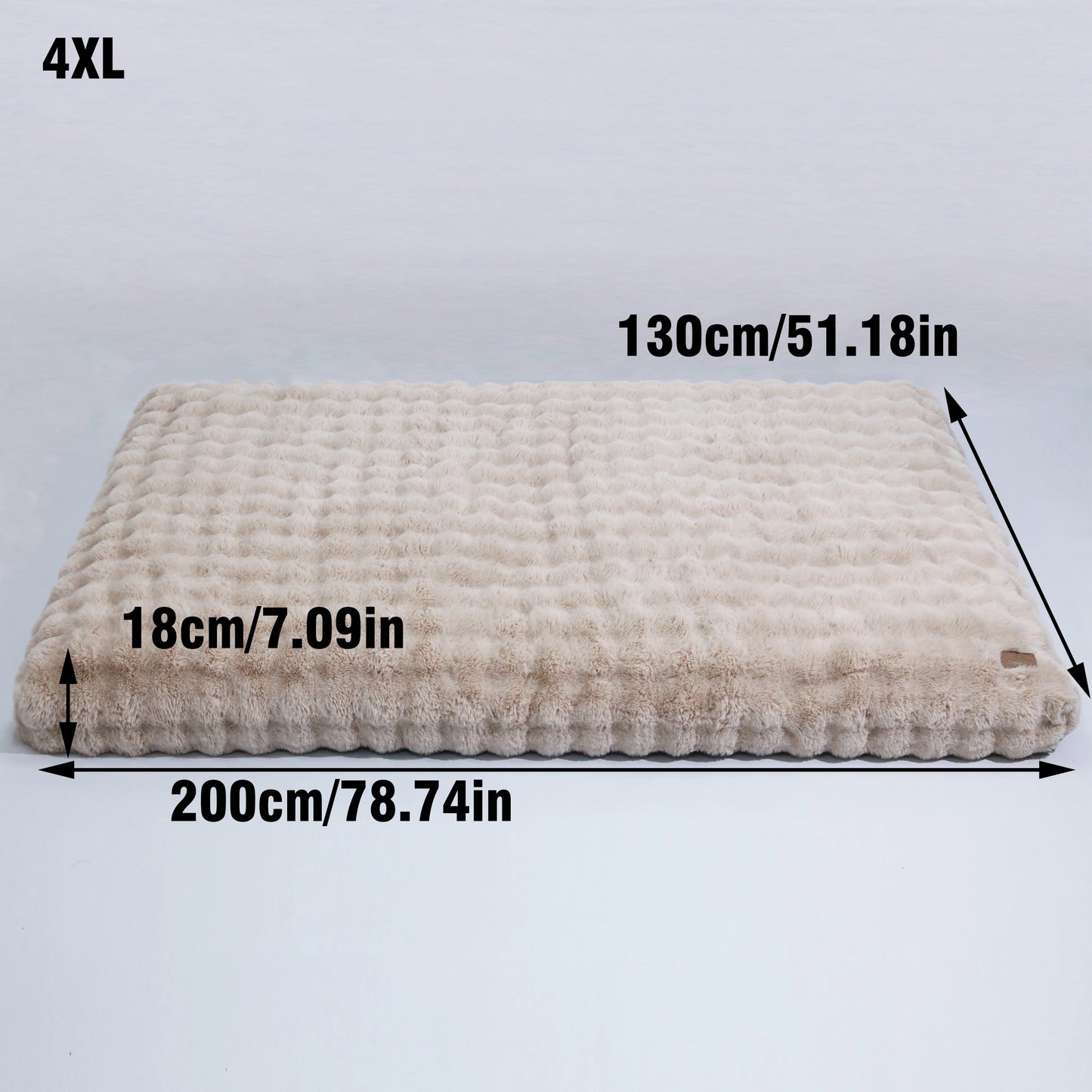 Fluffy Dog Crate Bed for Extra Large Dogs, Plush Faux Fur Crate Pad, Calming Anti Anxiety Dog Bed, Washable Soft Warm Crate