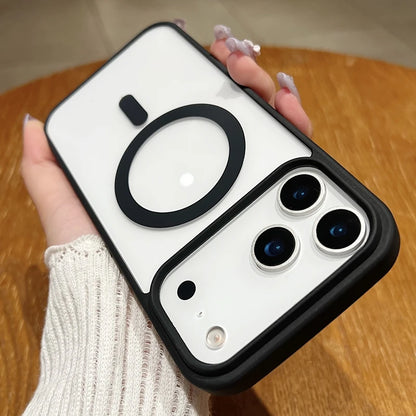 New 17 pro max Clear Magnetic Phone Case for iPhone 17 Air 17 pro max Magsafe Candy Color Transparent Protector Back Cover