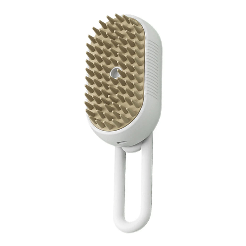 3-in-1 Steam Pet Brush – Electric Spray Grooming Comb (USB Rechargeable)
