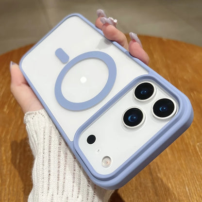 New 17 pro max Clear Magnetic Phone Case for iPhone 17 Air 17 pro max Magsafe Candy Color Transparent Protector Back Cover