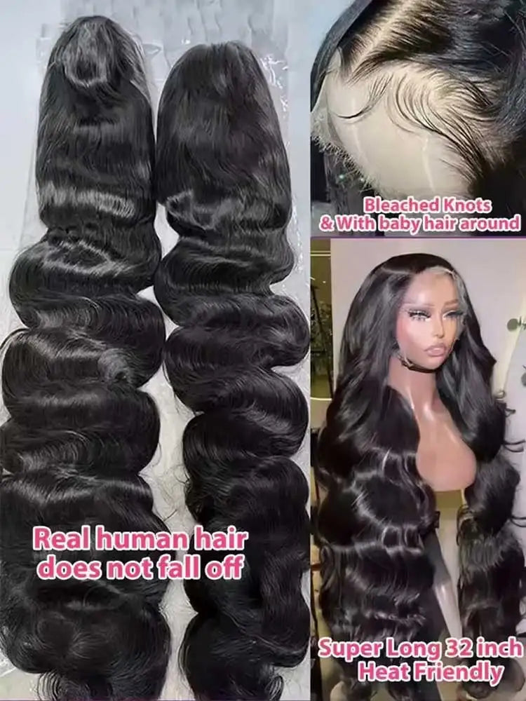 250% Density Body Wave Human Hair Wig – HD Lace Frontal