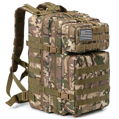 45L Tactical Backpack Large Capacity Outdoor Rucksack 3 Day Fitness Hiking Bag Hiking Camping Gear Backpacks
