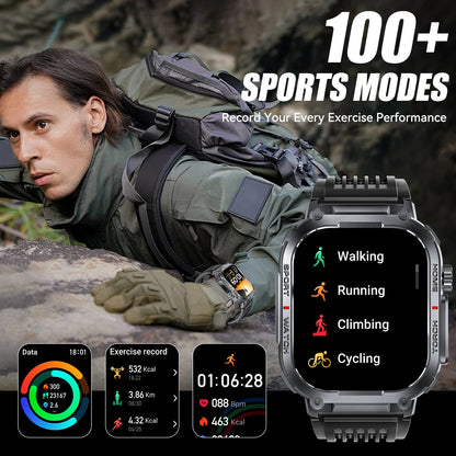 EIGIIS Smart Watch (2024) – 3ATM Waterproof Fitness Tracker with Compass & LED Light