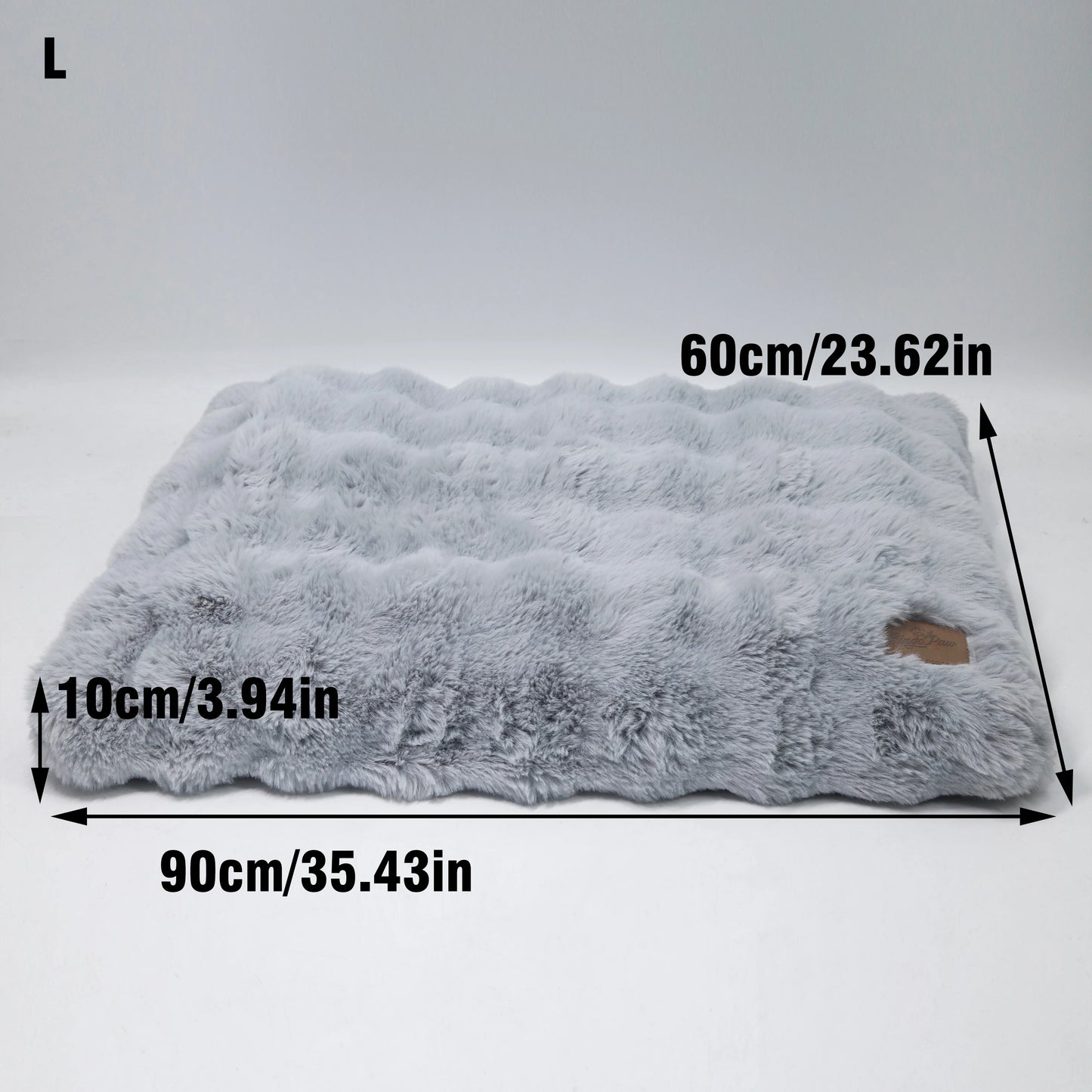 Fluffy Dog Crate Bed for Extra Large Dogs, Plush Faux Fur Crate Pad, Calming Anti Anxiety Dog Bed, Washable Soft Warm Crate