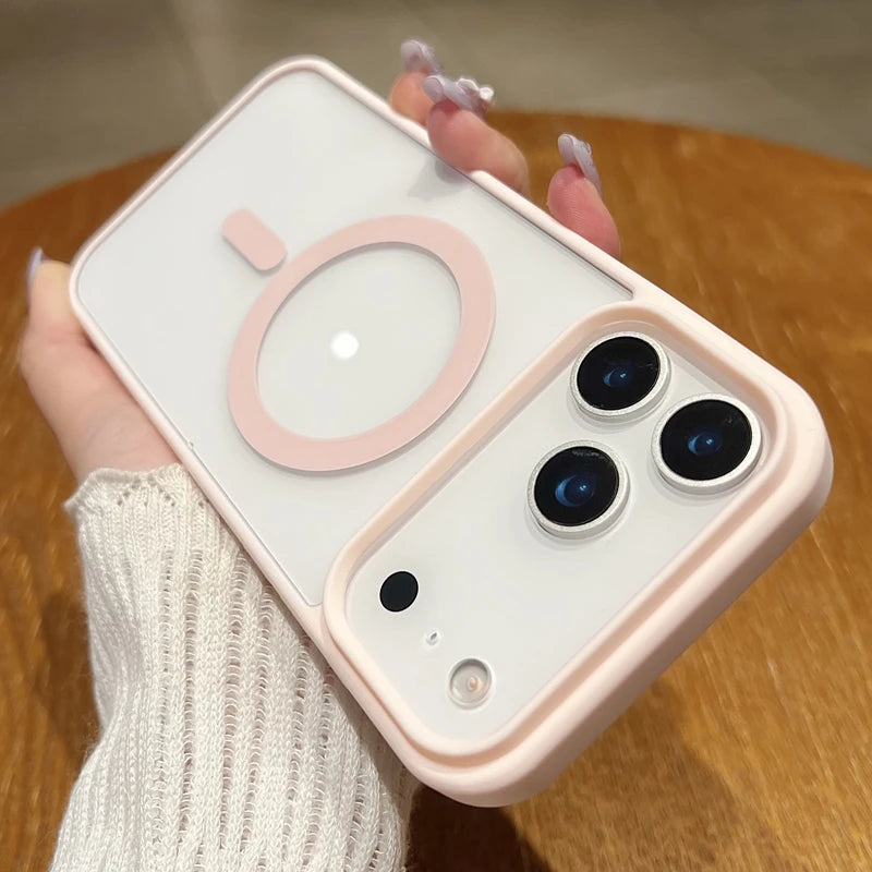 New 17 pro max Clear Magnetic Phone Case for iPhone 17 Air 17 pro max Magsafe Candy Color Transparent Protector Back Cover