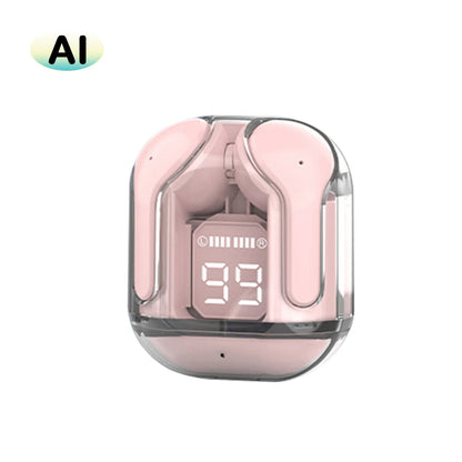 GREATWALL New AI Translation Earphones, In Ear Noise Reduction 5.3 High Definition Sound Quality Sports Fitness Wireless Earphon