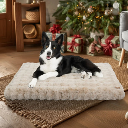 Ultra Plush Dog Bed Soft Pet Cushion Large Dog Crate Puppy Mattress Washable Mat