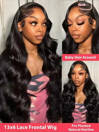 250% Density Body Wave Human Hair Wig – HD Lace Frontal