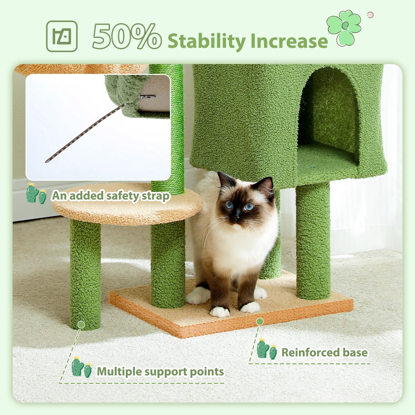90cm Cat Tree with Scratching Post, Dangling Bell Ball,Spacious Top Bed,Cozy Hammock,Private Cat Condo Suitble for Indoor Cats