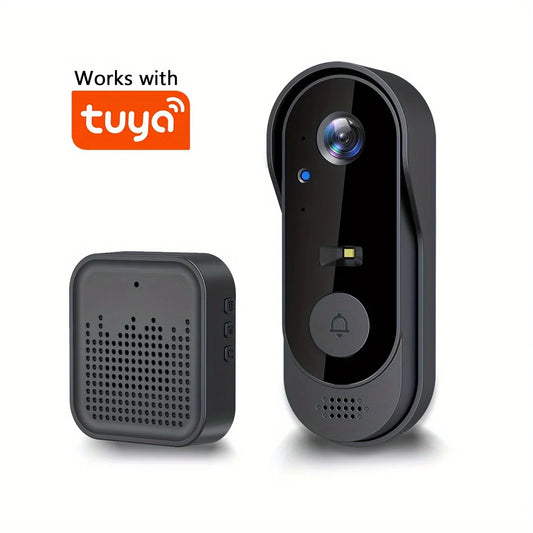 Tuya WiFi Smart Video Doorbell – 1080P HD Camera with Two-Way Audio & Cloud Storage