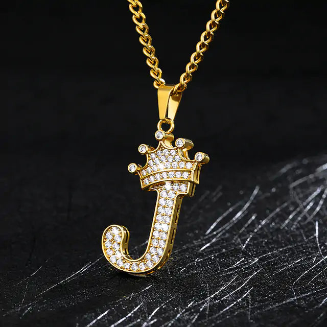 Zircon Alphabet Necklace